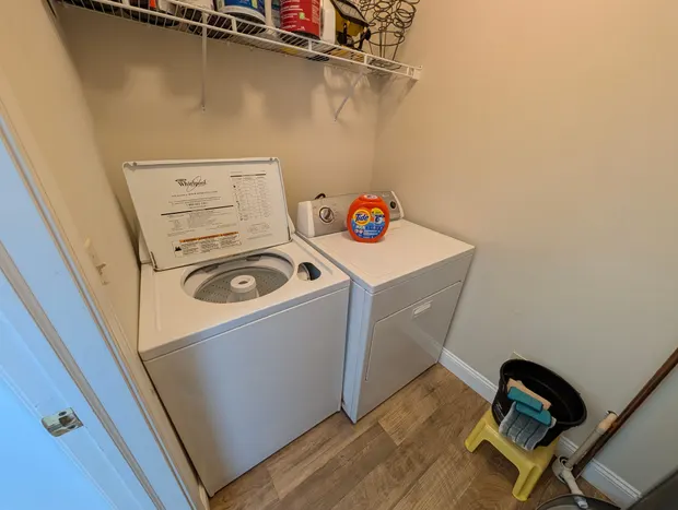 In-unit washer and dryer.
